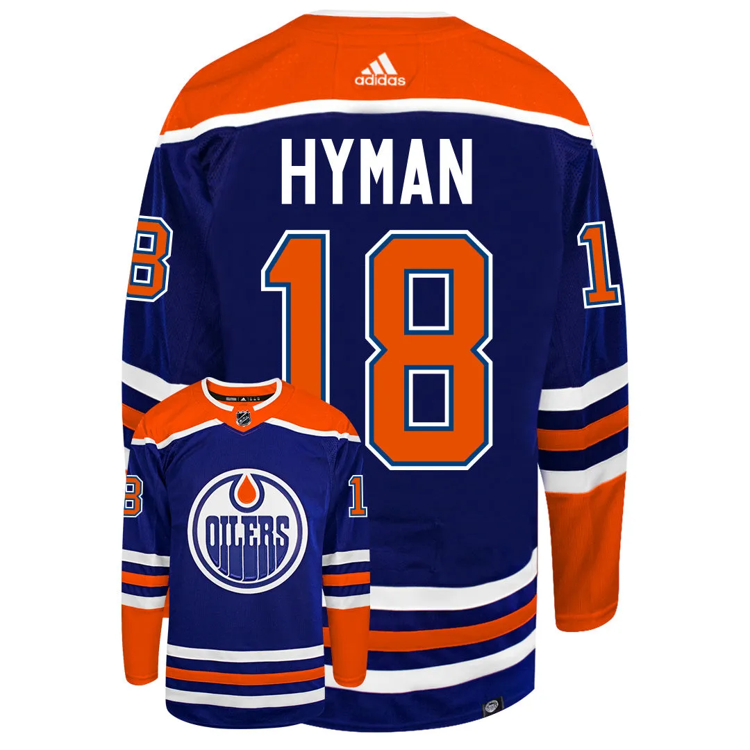 Zach Hyman Edmonton Oilers 2022 Adidas Primegreen Authentic NHL Hockey Jersey     