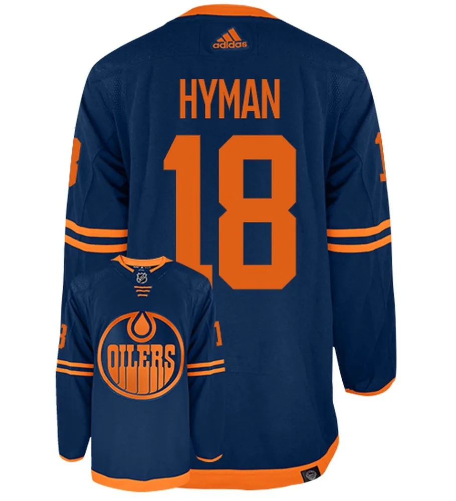 Zach Hyman Edmonton Oilers 2022 Adidas Primegreen Authentic NHL Hockey Jersey     