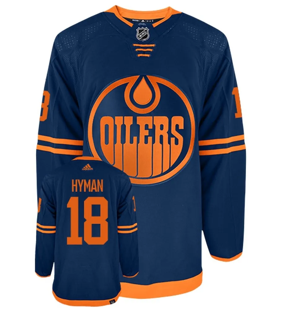 Zach Hyman Edmonton Oilers 2022 Adidas Primegreen Authentic NHL Hockey Jersey     