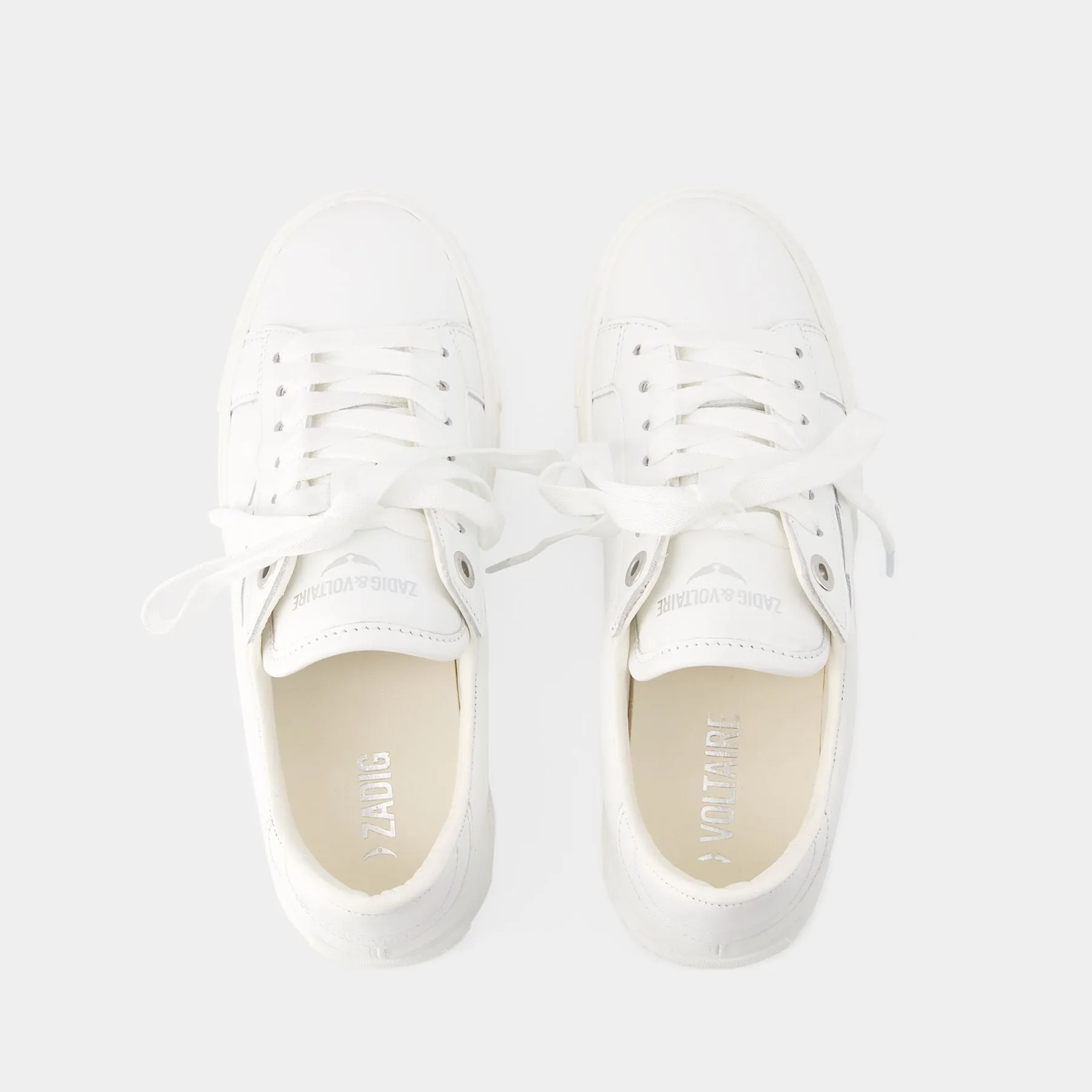 Zadig & Voltaire  La Flash Chunky Sneakers - Zadig & Voltaire - Leather - White