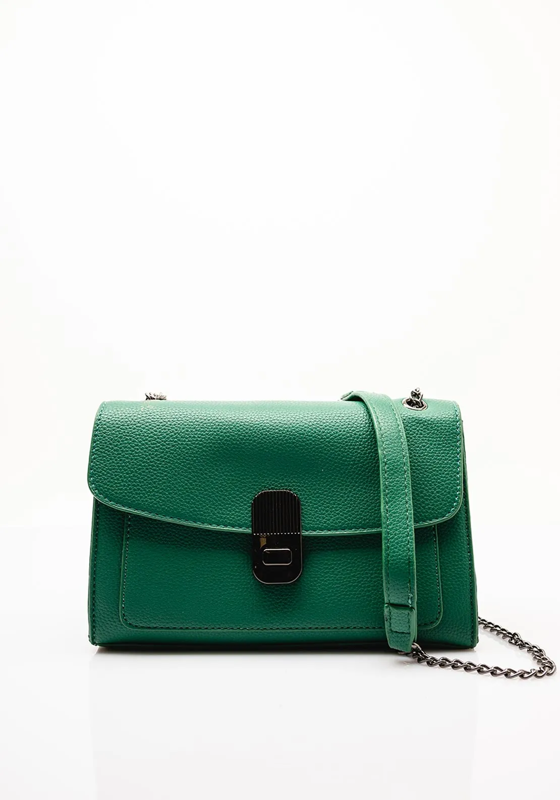 Zen Collection Chain Detail Crossbody Bag, Green