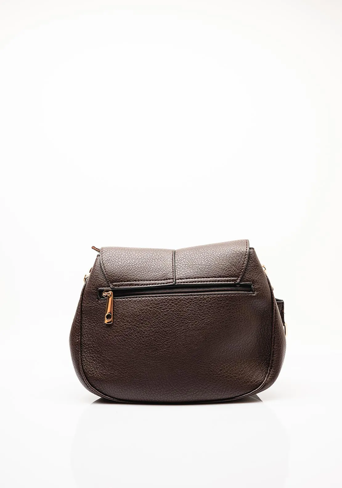 Zen Collection Woven Strap Crossbody Bag, Dark Brown